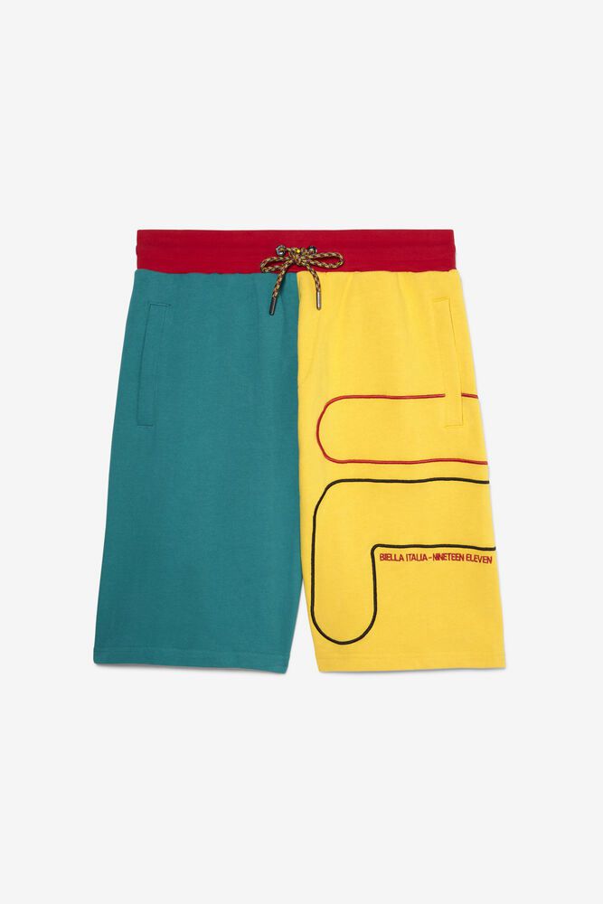 Fila Shorts Herre Gul/Blå Sami 639024-KUT